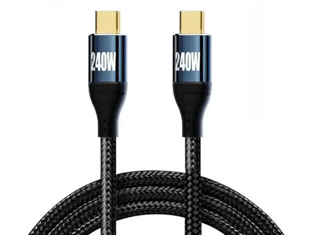 Alt view image 6 of 7 - 50CM USB-C to USB-C Cable | PD3.1 240W(48V 5A) Fast Charging, USB2.0 480Mbps Data Cord for Laptop, Tablet & Smartphone