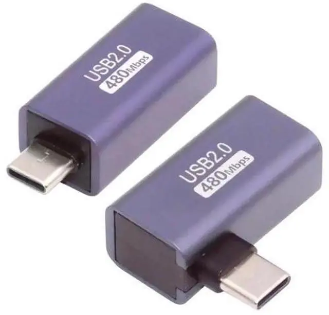 Alt view image 6 of 7 - 2 Pack 90 Degree USB C to USB 2.0 Type B Adapter, Right Angle Male to Female Connector for Printer, Scanner & External Drive