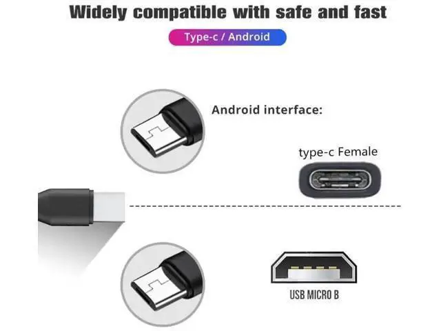 Alt view image 2 of 7 - 0.3M USB-C 1 to 2 Micro USB Splitter Charging Cable, Dual Micro USB Port Multi Charging Cord for Two Devices Simultaneously
