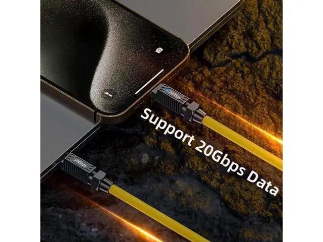 Alt view image 6 of 7 - 20CM Ultra Flexible USB4 Type-C Male to Male Cable | 20Gbps|140W PD|8K Video for Gaming Peripherals