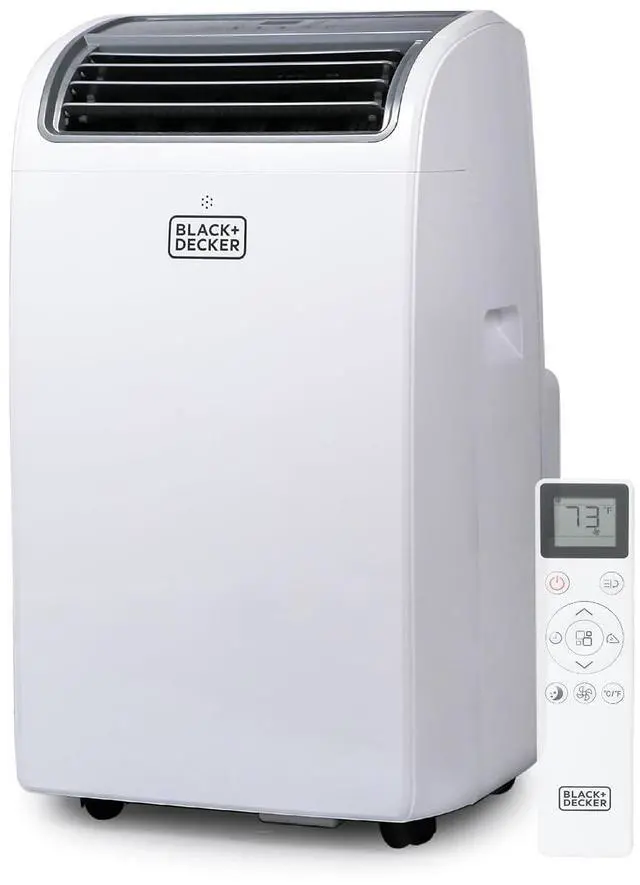 Main image of BLACK+DECKER Portable Air Conditioner,14,000 BTU Cooling, 12,000 BTU Heating for Rooms up to 700 Sq. Ft., Smart AC Unit with Follow Me Remote, BPACT14HWT, White