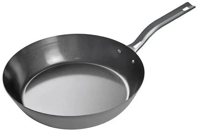 Main image of Commercial CHEF 12" Carbon Steel Skillet, Non Stick Frying Pan with Ceramic Coating, Safe for Any Cooktop, Oven or Grill, Lighter and Cools Faster than Cast Iron