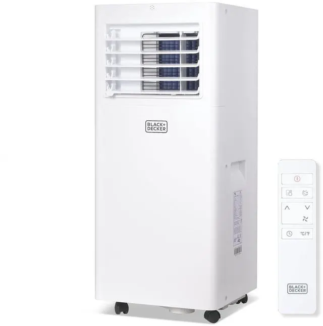 Main image of BLACK+DECKER Portable Air Conditioner, 8,500 BTU (5,100 BTU SACC) for Rooms Up To 350 Sq. Ft., Portable AC with Full Function Remote Control & Window Kit, BPACT05SM, White