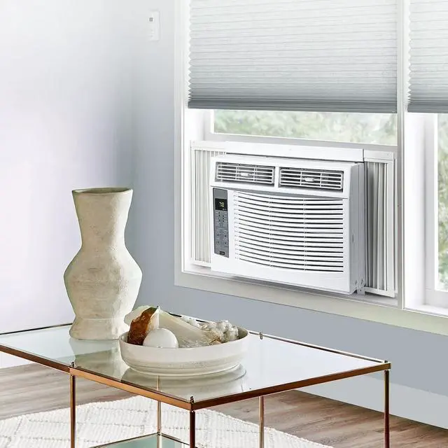 Alt view image 5 of 7 - Window Air Conditioner 5000 BTU, Window AC Unit Cools Up to 250 Square Feet, Cool and Fan Functions with Remote Control, 3 Cooling Speeds, Installation Kit,Quiet Operation, for Small Room, White