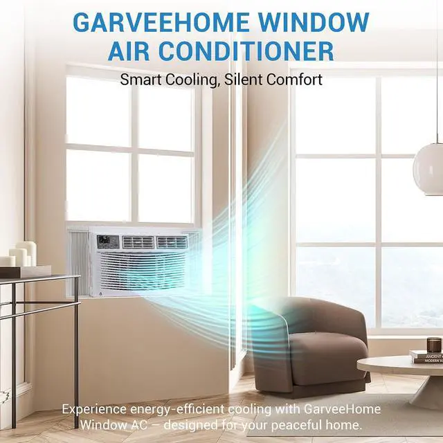 Alt view image 4 of 7 - Window Air Conditioner, 3-in-1 Cooling Dehumidifier Fan, Timer Sleep ECO Mode, Installation Kit