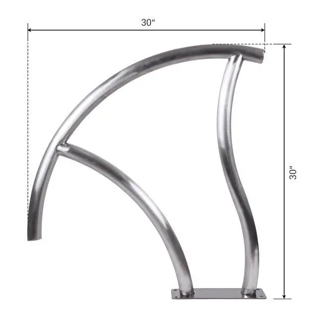 Alt view image 2 of 7 - Patikuin 2 Pack Pool Handrail, 304 Stainless Steel Pool Rail with Blue Grip Cover, 385 Lbs Capacity, Rustproof Easy Install for Inground Swimming Pools