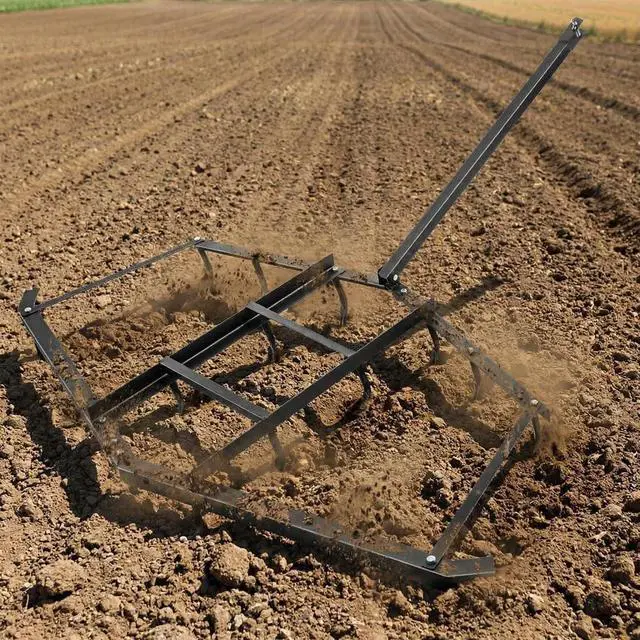 Main image of Patikuin Heavy Duty Driveway Drag Harrow Rake Tow Behind Grader Attachment, Adjustable Bars, Compatible with ATV/UTV/Lawn Tractors, Ideal for Gravel, Soil & Arena Maintenance