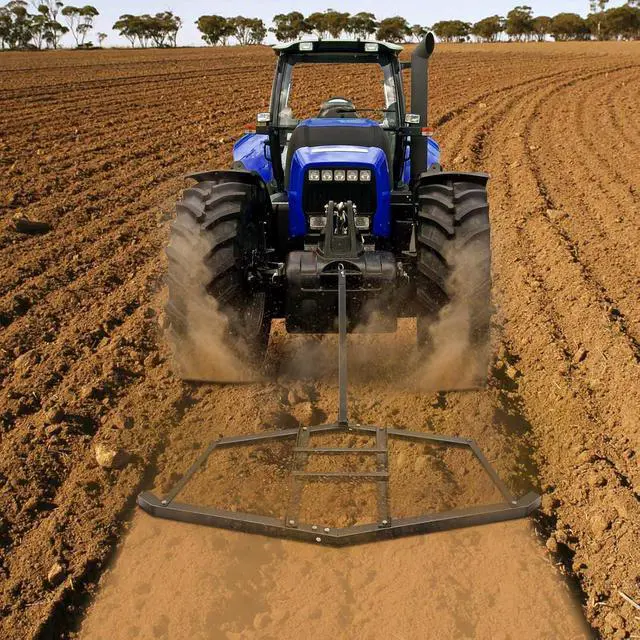 Alt view image 7 of 7 - Patikuin Heavy Duty Driveway Drag Harrow Rake Tow Behind Grader Attachment, Adjustable Bars, Compatible with ATV/UTV/Lawn Tractors, Ideal for Gravel, Soil & Arena Maintenance