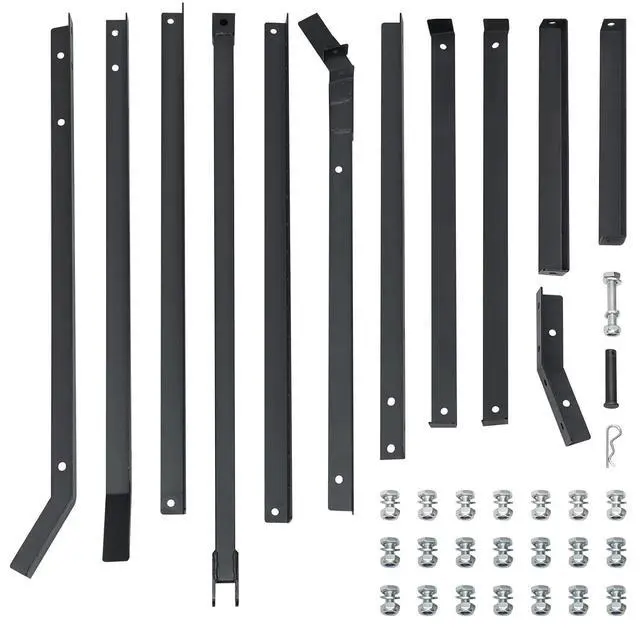 Alt view image 6 of 7 - Patikuin Heavy Duty Driveway Drag Harrow Rake Tow Behind Grader Attachment, Adjustable Bars, Compatible with ATV/UTV/Lawn Tractors, Ideal for Gravel, Soil & Arena Maintenance