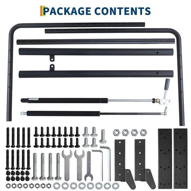 Alt view image 3 of 7 - Patikuin Adjustable Hydraulic Hot Tub & Spa Cover Lifter, Space-Saving Collapsible U-Shaped Arms, Single Person Operation, Fits Rectangular Hot Tubs, Dual Gas Struts