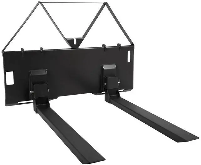 Main image of Patikuin 46" Heavy Duty Pallet Forks for Tractor Loader, 3200 Lbs Skid Steer Quick Attach Forks, Universal Pallet Fork Attachment for Kubota New Holland CAT Compact Tractor, Farm Material Handling