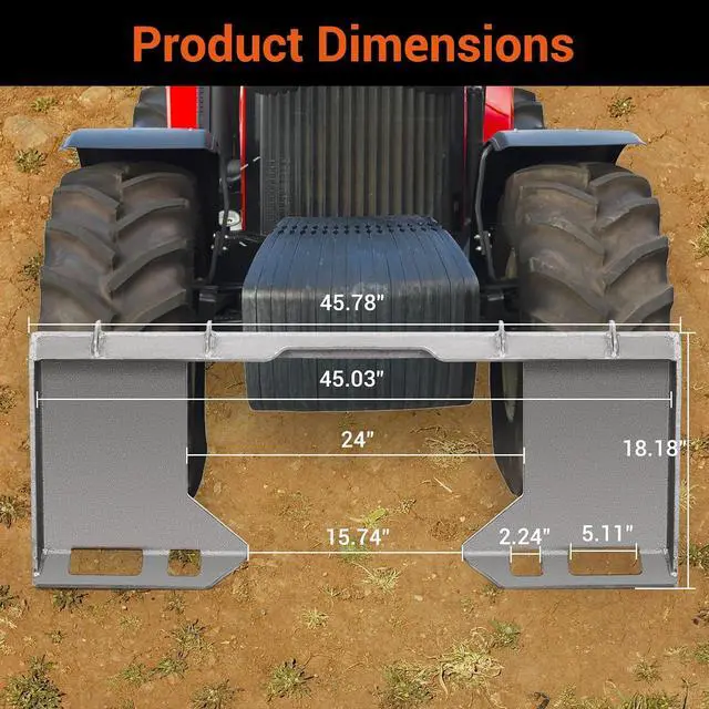 Alt view image 2 of 7 - Heavy-Duty General Skid Steer Mount Plate Quick Tach Loader Attachment Adapter for Kubota, Compact Tractors & Loaders Robust 10mm Hollow (3/8") Grade 50 Steel Build Agricultural & Engineering Ma