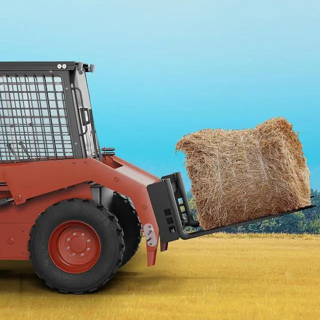 Alt view image 2 of 7 - Patikuin 45" Pallet Fork Frame for Mini Skid Steer, 2500 lbs Capacity with 42" Forks, Compatible with Kubota & Compact Loaders