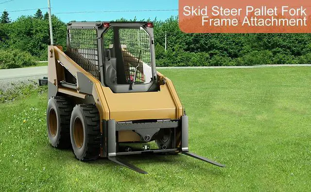 Alt view image 4 of 7 - Patikuin 45" Pallet Fork Frame for Mini Skid Steer, 2500 lbs Capacity with 42" Forks, Compatible with Kubota & Compact Loaders