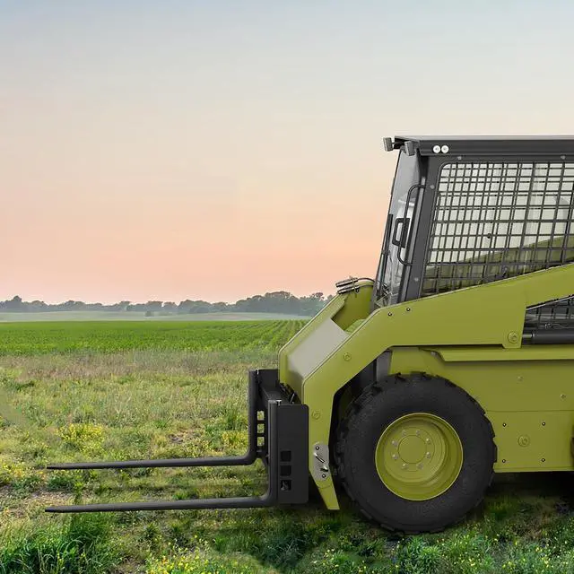 Alt view image 3 of 7 - Patikuin 45" Pallet Fork Frame for Mini Skid Steer, 2500 lbs Capacity with 42" Forks, Compatible with Kubota & Compact Loaders
