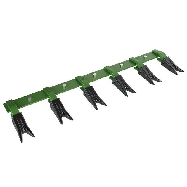 Alt view image 7 of 7 - Patikuin Heavy Duty Bucket Tooth Bar for Sub-Compact Tractors, 49 Inch Bolt-on Design, No Drilling Needed, Fits 1/2" Bucket Edges, Green & Black Finish