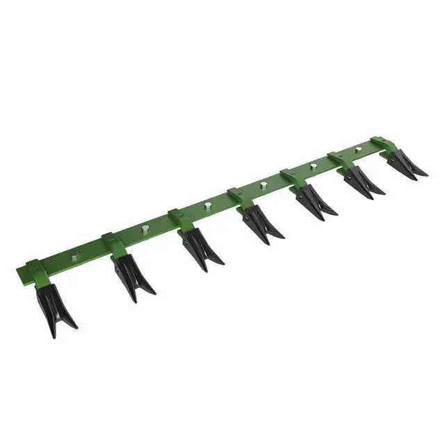 Alt view image 7 of 7 - Patikuin Heavy Duty Bucket Tooth Bar for Sub-Compact Tractors, 53 Inch Bolt-on Design, No Drilling Needed, Fits 1/2" Bucket Edges, Green & Black Finish