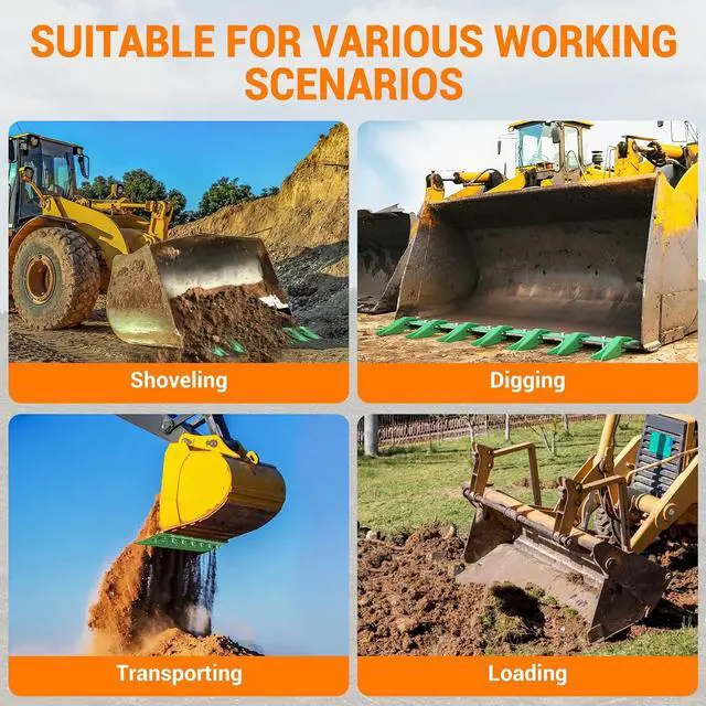 Alt view image 6 of 7 - Heavy Duty Bucket Tooth Bar for Sub-Compact Tractors 57 Inch, Fits Bucket Cutting Edges 1/2" or Less, No Drilling Needed for Easy Installation