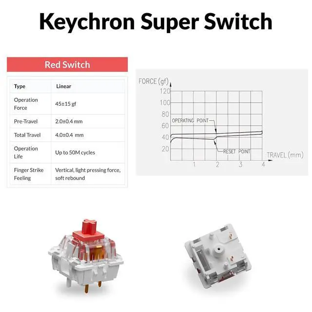 Alt view image 5 of 7 - Keychron K8 Version 2 TKL Wireless Mechanical Keyboard, QMK/Launcher Bluetooth 5.2/Wired, RGB Backlit Shine-Through PBT Keycaps, Super Red Switch, Aluminum Frame for Mac Windows Linux
