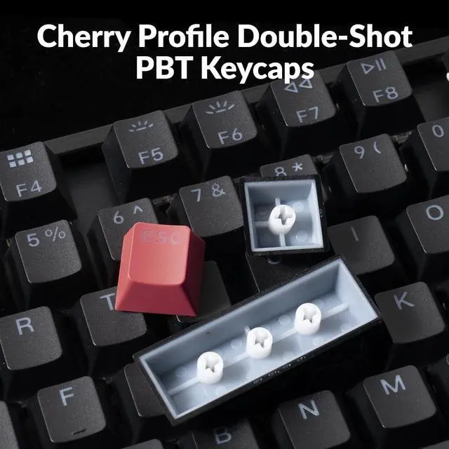 Alt view image 6 of 7 - Keychron K8 Version 2 TKL Wireless Mechanical Keyboard, QMK/Launcher Bluetooth 5.2/Wired, RGB Backlit Shine-Through PBT Keycaps, Super Banana Switch, Aluminum Frame for Mac Windows Linux