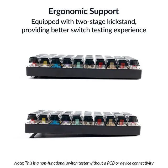 Alt view image 7 of 7 - Keychron Switch Tester 100 Max Edition, 88 Mechanical & 12 Magnetic HE Switches Testing Kit with 100 Labeled Keycaps, Includes Keychron/Gateron/Kailh/Huano, Pro Mechanical Keyboard Feel