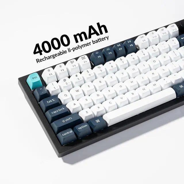 Alt view image 7 of 7 - Keychron Q6 Max QMK/VIA Bluetooth Wireless /2.4 GHz/USB-C Wired Custom Mechanical Keyboard, Full Size Programmable Knob RGB Backlit Hot-Swappable Gateron Brown Switch for Mac Windows Linux - Black