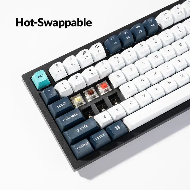 Alt view image 4 of 7 - Keychron Q6 Max QMK/VIA Bluetooth Wireless /2.4 GHz/USB-C Wired Custom Mechanical Keyboard, Full Size Programmable Knob RGB Backlit Hot-Swappable Gateron Banana Switch for Mac Windows Linux - Black