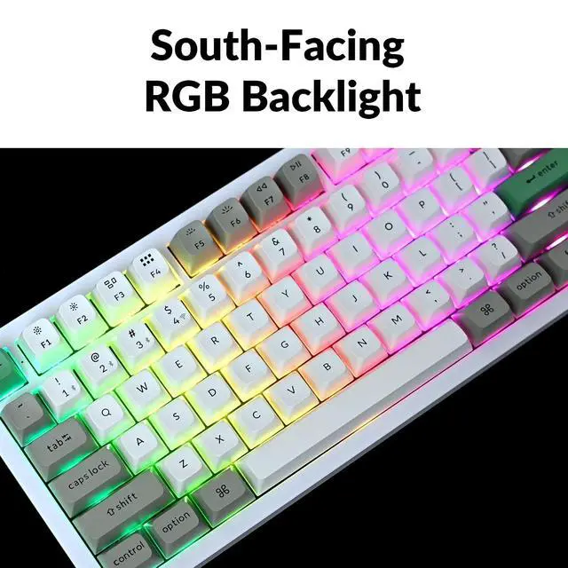 Alt view image 6 of 7 - Keychron Q1 Max RGB QMK/VIA Custom Mechanical Keyboard, Full Metal Programmable Knob 2.4 GHz/Bluetooth/Wired Keyboard with Hot-Swappable Gateron Jupiter Banana Switch for Mac Windows Linux - White