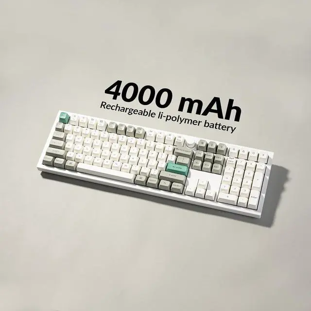 Alt view image 3 of 7 - Keychron Q6 Max QMK/VIA Bluetooth Wireless /2.4 GHz/USB-C Wired Custom Mechanical Keyboard, Full Size Programmable Knob RGB Backlit Hot-Swappable Gateron Brown Switch for Mac Windows Linux - White