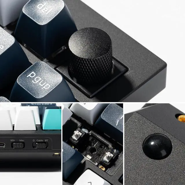 Alt view image 5 of 7 - Keychron Q1 Max RGB QMK/VIA Custom Mechanical Keyboard, Hot-Swappable Full Metal Programmable Knob with Gateron Jupiter Brown Switch, 2.4 GHz/Bluetooth/Wired Gaming Keyboard for Mac Windows Linux