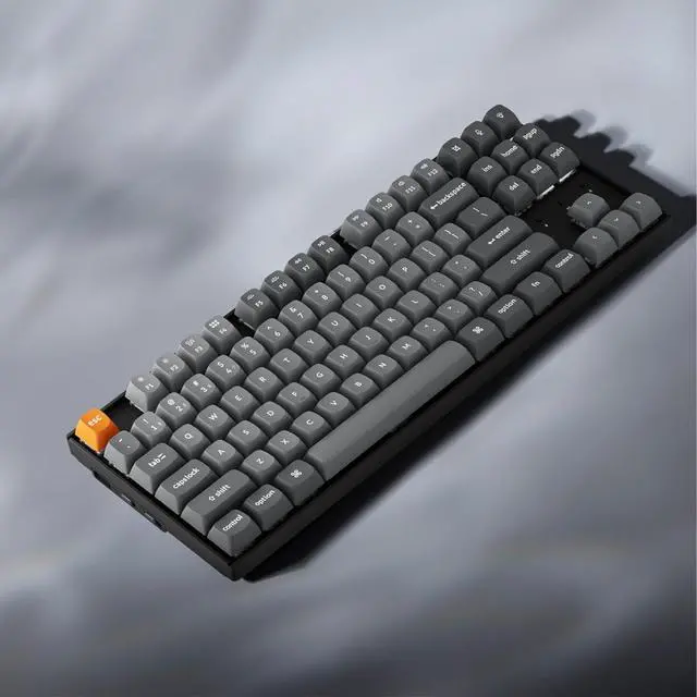 Alt view image 7 of 7 - Keychron K8 Max Wireless Mechanical Gaming Keyboard, TKL Layout QMK 2.4 GHz/Bluetooth 5.1/Wired Tri-Mode Connection, RGB with Keychron Super Banana Switch Compatible with Mac Windows Linux