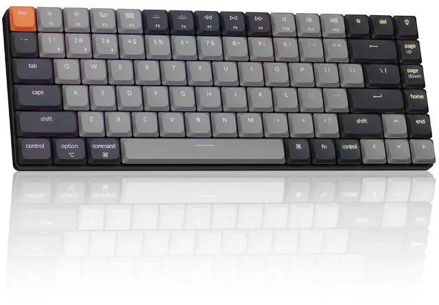 Main image of Keychron K3 75% QMK Wireless Mechanical Keyboard, Bluetooth 5.2/Wired Connection Custom Programmable RGB, Hot-Swappable with Low Profile Red Switch for Mac Windows Linux - Version 3