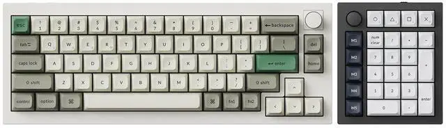 Main image of Keychron Q2 Max & Q0 Max Wireless Mechanical Keyboard with Numpad, QMK Programmable Knob 2.4 GHz/Bluetooth 5.1/Wired, RGB Backlit Hot-Swappable for Mac Windows Linux