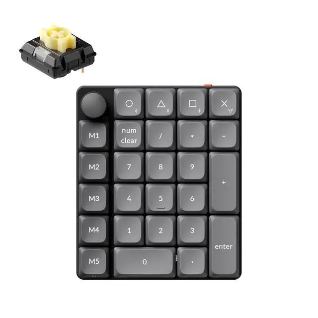 Alt view image 3 of 7 - Keychron K8 HE TKL Wireless Bluetooth 2.4G Wired Triple Mode Hot Swappable Hall Effect Keyboard K0 Max Wireless Low-Profile Number Pad