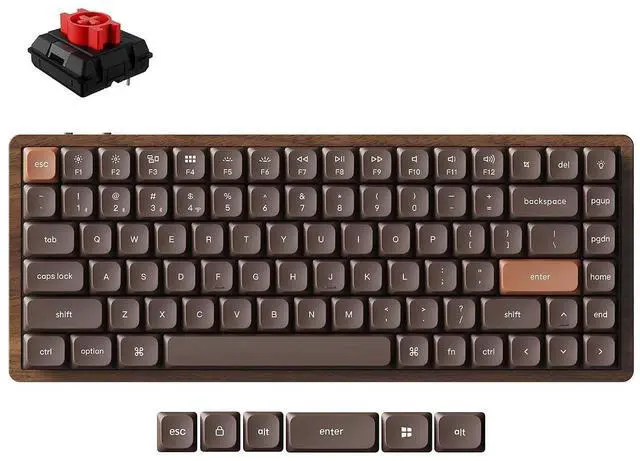 Main image of Keychron K3 Max Wireless Hot-swappable RGB Backlight Red Switch - Black (Special Edition)