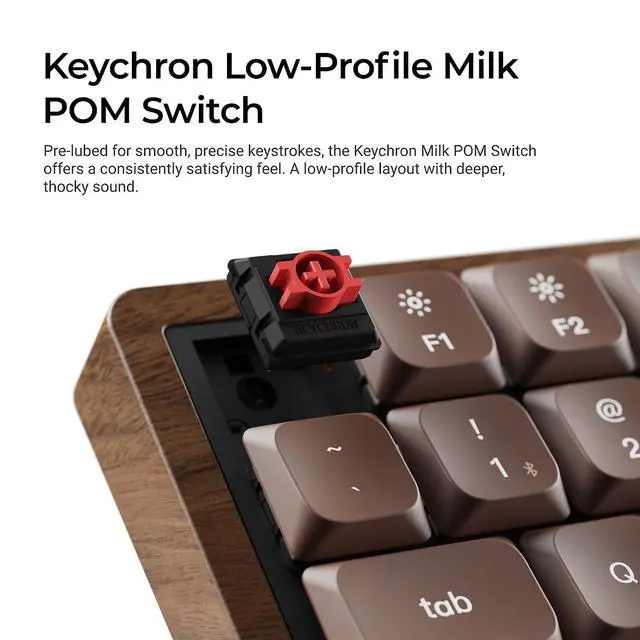 Alt view image 3 of 7 - Keychron K3 Max Wireless Hot-swappable RGB Backlight Red Switch - Black (Special Edition)
