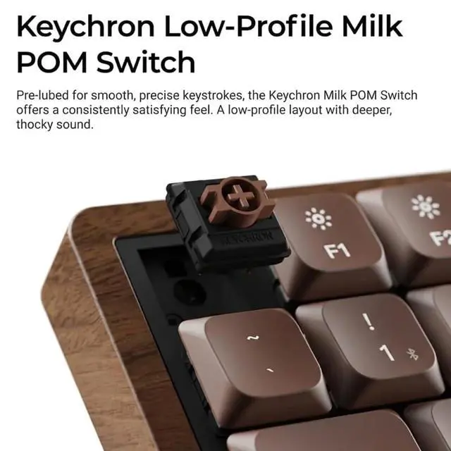 Alt view image 6 of 7 - Keychron K3 Max Wireless Hot-swappable RGB Backlight Brown Switch - Black (Special Edition)