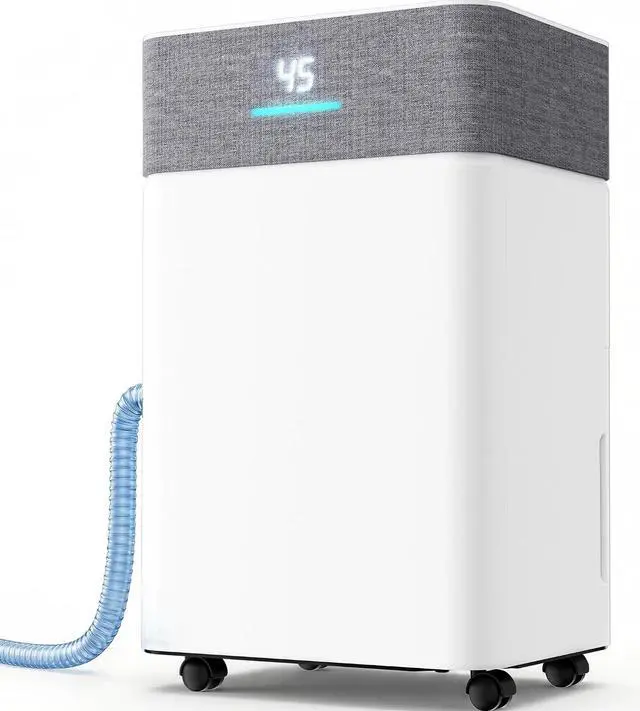 Main image of 4500Sq.Ft Dehumidifier, Max 80 Pint/Day Smart Compressor Dehumidifier with Drain Hose, 24H Timer & Child Lock, With WiFi, Intelligent Humidistat,for Basement,Bedroom(Matte WhiteWifi)