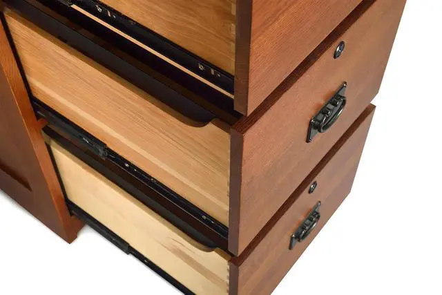 Alt view image 6 of 7 - Crafters and Weavers Mission Oak 4 Drawer File Cabinet Office Cabinet