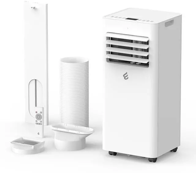 Main image of 10,000 BTU Portable Air Conditioner, 3-in-1 AC Unit for 450 Sq.Ft Rooms With Cooling, Dehumidification & Fan Modes, Includes Remote Control, 24H Timer & Window Kit for Bedroom