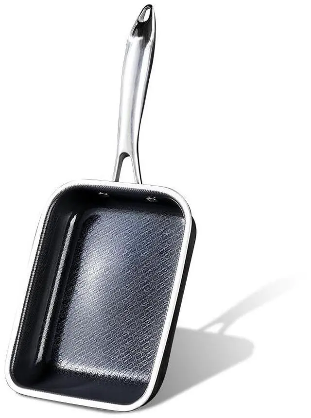Alt view image 6 of 6 - Hybrid Nonstick Japanese Tamagoyaki Egg Pan, Stay-Cool Handle, Dishwasher and Oven-Safe, Induction Ready, Compatible with All Cooktops