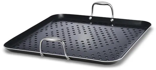 Main image of 16" Hybrid Nonstick BBQ Grill Topper, Dishwasher-Friendly, BBQ and Oven-Safe Up to 900°F
