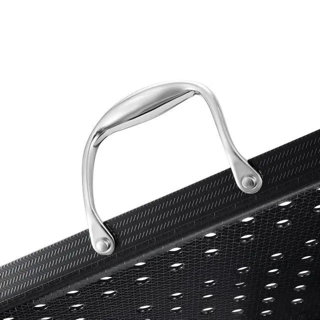 Alt view image 4 of 4 - 16" Hybrid Nonstick BBQ Grill Topper, Dishwasher-Friendly, BBQ and Oven-Safe Up to 900°F