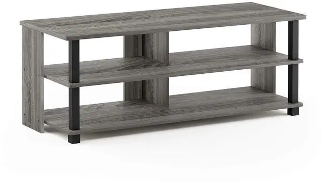 Main image of Sully 3-Tier Stand for TV Up to 48 Inch, French Oak Grey/Black