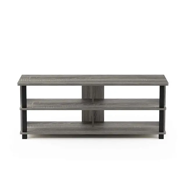 Alt view image 4 of 6 - Sully 3-Tier Stand for TV Up to 48 Inch, French Oak Grey/Black