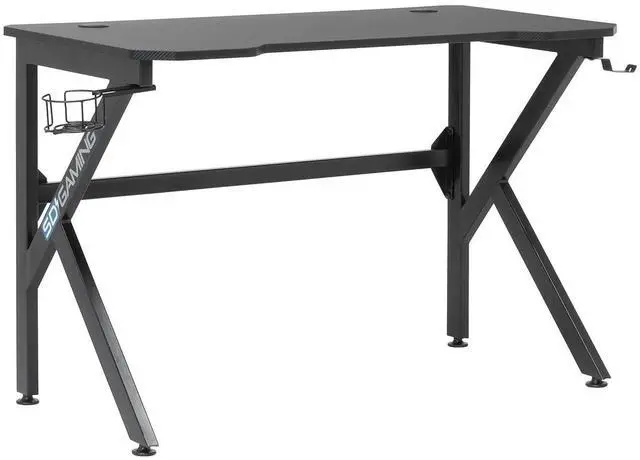 Main image of Saga PC Gaming Desk with Built-in Power, Charging Station and Gear Storage