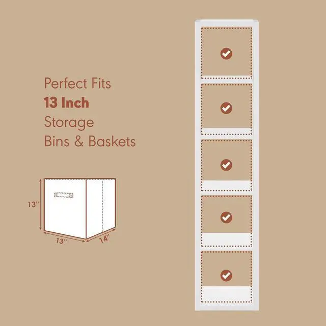 Alt view image 2 of 7 - Cubicle Record Player Stand with Vinyl Storage, 5-Cube 1.2 Extra Thick Vinyl Record Storage, Open Back Media Shelf for CD DVD Blueray Game Disc, for Living Room, Home Office, White