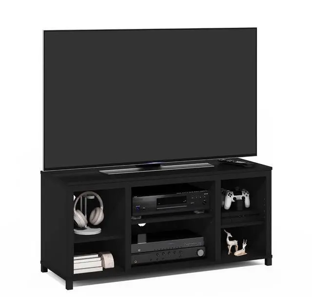 Main image of Classic TV Stand, Entertainment Center, TV Console for TV up to 55 Inch with Shelves, for Living Room, Bedroom, Americano