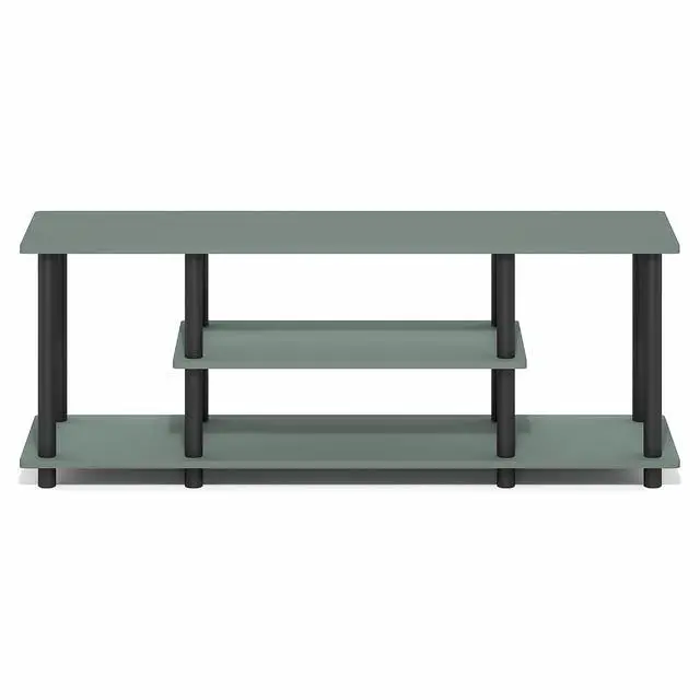 Alt view image 6 of 6 - Turn-N-Tube TV Stand, 3-Tier Open Frame Rectangular Entertainment Center with Storage Shelf, TV Console for TV up to 50 Inch, Toolless Assembly, for Living Room, Bedroom, Sage Green