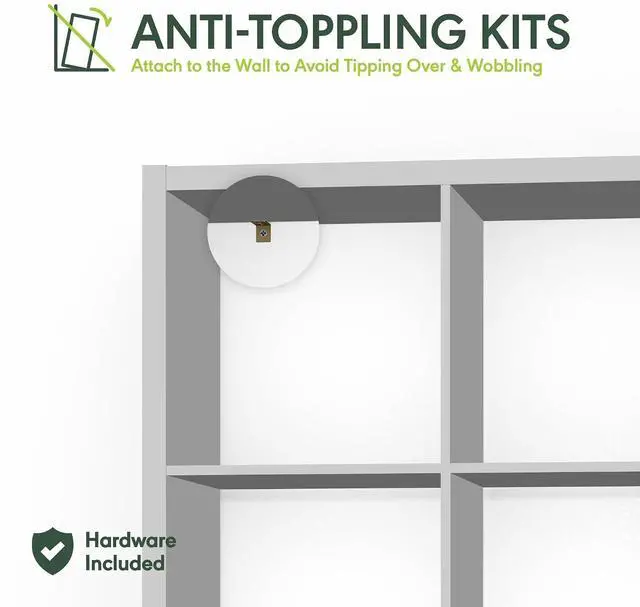 Alt view image 4 of 7 - Cubic Closet Organizers and Storage, 8-Cube Closet Organizer, Open Shelf Closet Storage, Extra Thick Frame for Wardrobe, Bedroom, Living Room, Sage Green